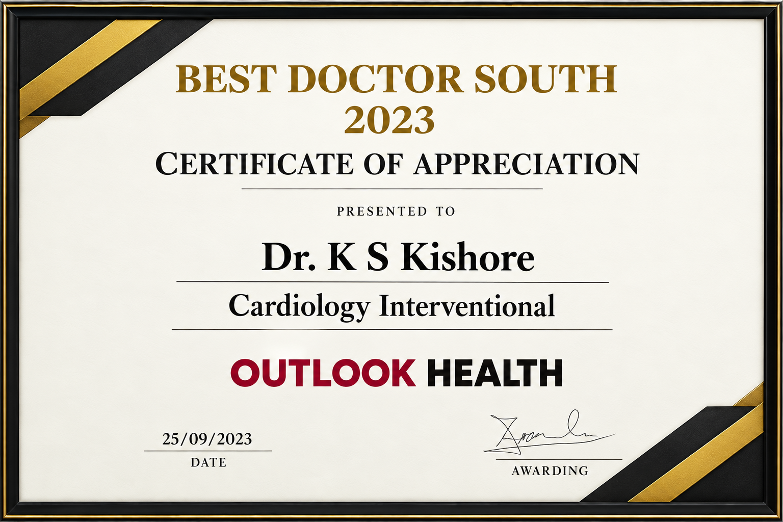 Cardiology award and recognition 4